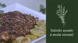 SALMÃO ASSADO À MODA ORIENTAL