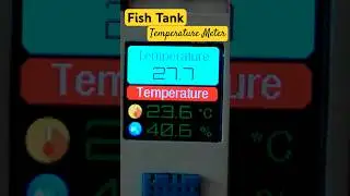 Fish Tank (Aquarium) Temperature Monitor with ESP32 & a Colour TFT Display #arduino #tftscreen