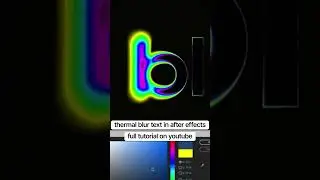 Create this thermal blur text effect in After Effects!