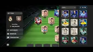 My fc mobile team players setting.