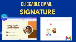 Create a Clickable Email Signature in Canva for Gmail & Social Media | Free Method
