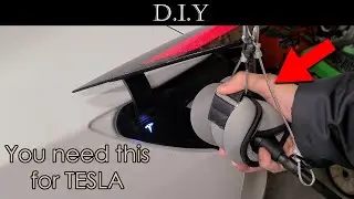 DIY EV Charging Cable Retractor Tesla Mobile Charger Extension Cord Install