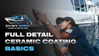 How to Detail A Boat In Water | Buffing & Ceramic Coating | Elli-Yacht 48 Navigator | Seattle, WA