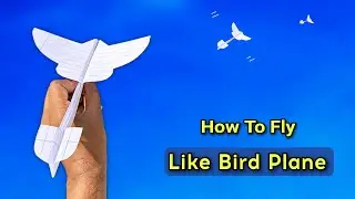 how to make notebook bird plane, flying paper bird, longest flying new bird plane, super plane