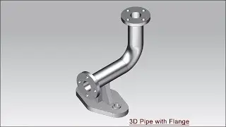 3D Pipe with Flange || Siemens NX Tutorial