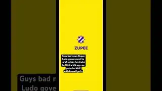Zupee Ludo ban ho gya😨😨#youtubeshorts #shortsfeed #zupeegames