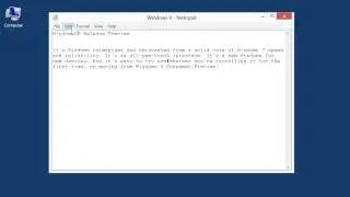 Windows 8.0 Professional - Insert the Time and Date in a Notepad Document