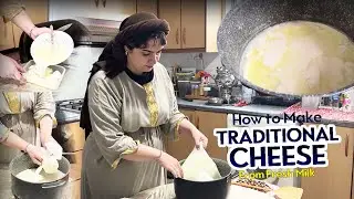 Homemade Traditional Cheese with Fresh Local Milk | Rural Life Cooking