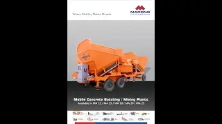 MA 20 Mobile Concrete Batching Plant | Compact, Portable & Powerful | Macons Equipments Pvt. Ltd.