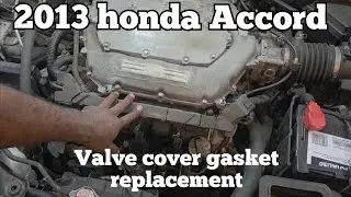 Замена прокладки крышки клапанов Honda Accord 2013 года.