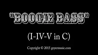 Boogie Bass in C - lesson 1