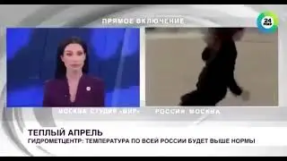 Dog Runs off with Russian Reporter's Microphone