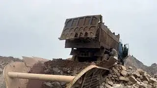 Ohh Dangerous Stunt : Smashing Giant Stones with Brutal Force  Fixing the problem #stonecrusher