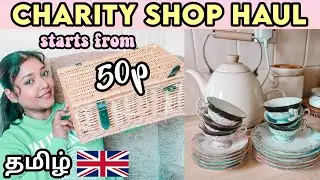 Leeds UK 🇬🇧- Charity Shop Haul | UK Thrifted Haul Vlog in Tamil | #uktamilvlog