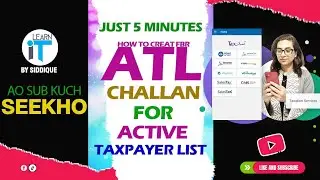 How to Create FBR Chalan For Active Taxpayer List ATL Through Tax Asaan App| IRIS | Filer
