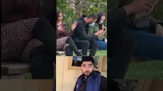 ВИДЕО С РЕАКЦИЕЙ! Розыгрыш с прикосновением 😛 просто ради смеха 😇 #комедия #смешно #розыгрыши #ре...