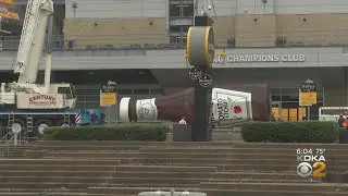 Ketchup bottles come down from newly named Acrisure Stadium