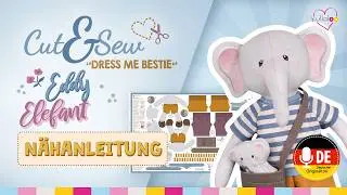 Elefant n&auml;hen mit unserem Cut & Sew Stoffpaneel 