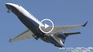 Embraer Legacy 600 - Luxaviation LX-OLA - takeoff at Oberpfaffenhofen Airfield