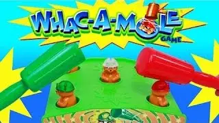 Whac-A-Mole Fun Board Game Challenge ❤ Whack Moles Family Game Night Toy + Surprises DisneyCarToys