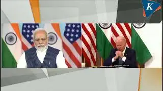 virtual interaction between prime minister Narendra Modi and president of usa Joseph R.BIDEN#modi