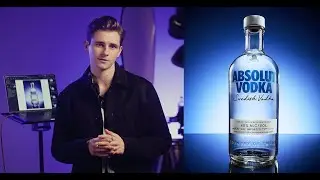 Creative Vodka Bottle Lighting Tutorial | Transparent Bottles, Continuous Lights & Strobes 🍸📸