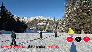 MADONNA DI CAMPIGLIO | 4K | SKIER POV | SLOPES 73-74-77 SPINALE DIRETTA - NUBE D'ORO - FORTINI