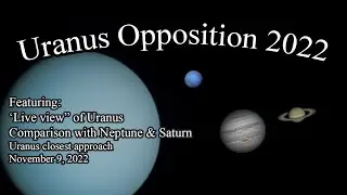 Uranus Opposition 2022 - Live view of Uranus