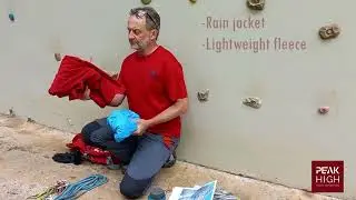 Packing for a trad climb with Peak High Mountaineering