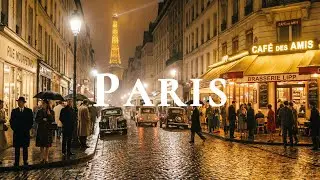 🌙 Paris at Night | Soft Lights, Quiet Streets & Midnight City Vibes