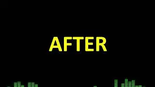 Before and After midi drum mixdown