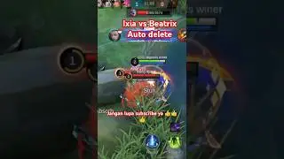 Ixia vs Beatrix auto delete #shorts #mobilelegends #mlbb #ixiamlbb
