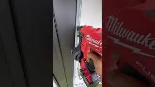 Milwaukee cordless roofing nailer with vertical siding adapter tip