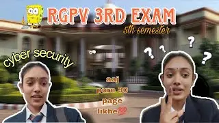 Cyber Security 3rd Paper 🔥 | Aaj Paper Zabardast Gaya | RGPV Vlog📚