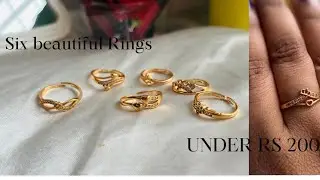 Budget Jewelry Haul &ndash; 6 Rings Under ₹200💍