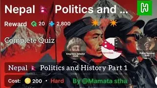 Explore News and Current Events | Nepal 🇳🇵 Politics and History Part-1 Quiz Answer | #HichQuiz