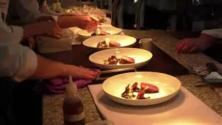 Busy kitchen at restaurant Simon Taxacher