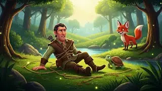 लोमड़ी की चालाकी  A Cinematic Jungle Story #LifeLessons #WisdomOverStrength #NatureStory #OrangeFox