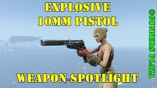 Fallout 4: Weapon Spotlights: Explosive 10mm Pistol (Gunners Plaza)