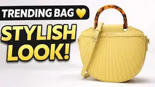 Trending Stylish Handbag 💛 | Allen Solly Textured Bag Review | Best Fashion Bag for Girls