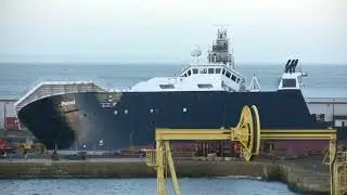 PETREL  RESEARCH SHIP   Dry Docks Edinburgh Leith 22 March 2023