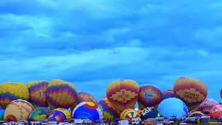 2022 Albuquerque Balloon FIesta Timelapse Back View #albuquerqueinternationalballoonfiesta