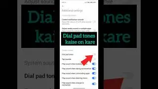 How to turn on dailing keypad sound|Redmi phone me dail pad sound kaise on kare |#viral#shorts#