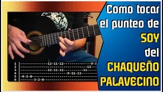 SOY del CHAQUEÑO PALAVECINO - Como tocar el punteo: Tutorial y tablatura