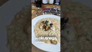 Riž z morskimi sadeži 🌊😋.                                   #morskisadezi #risotto #dfoodfamily