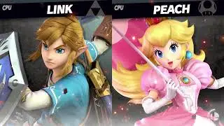 Super Smash Bros. Ultimate - Battle #3214 Link VS Peach