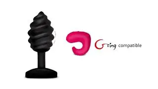 Gplug Twist - Twisted Vibrating Anal Plug Black For Women And Men