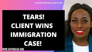 Immigration Case Approved:Client Hears Good News, Weeps! #caseapproved #immigrantstories #greencard