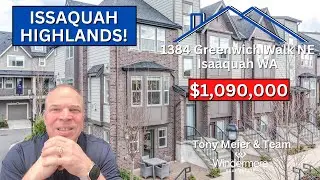 ISSAQUAH HOME TOUR: Luxury Townhome in the Brownstones at Issaquah Highlands