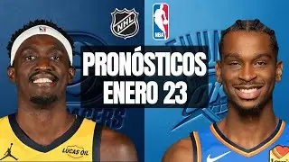 🔥PRON&Oacute;STICOS DE LA NBA Y LA NHL PARA HOY 23 DE ENERO🔥